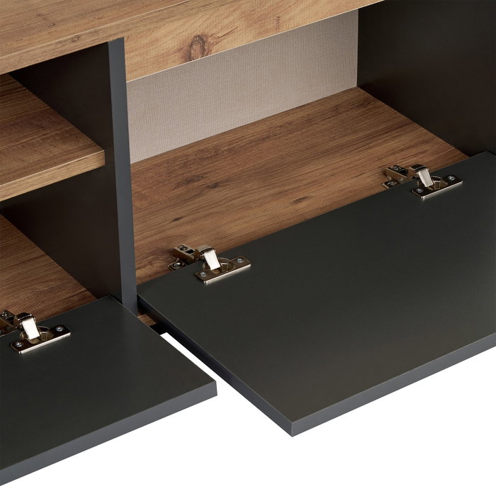 Nordure Sentinel Soporte para TV Antracita y Pino Atlántico Nordure Sentinel Soporte para TV Antracita y Pino Atlántico